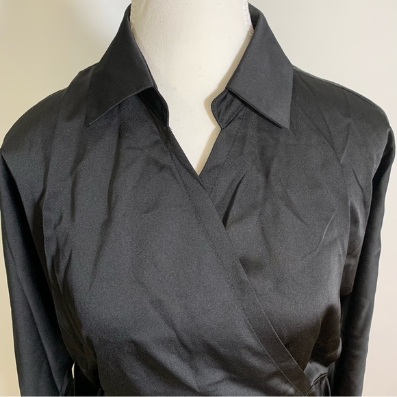 Black Wrap Skirt Dress from Korea - Picture 2 of 12